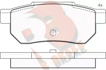 Комплект тормозных колодок (R BRAKE: RB0751)