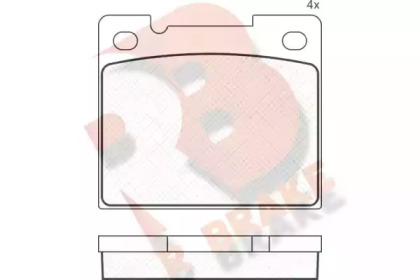 Комплект тормозных колодок (R BRAKE: RB0770)