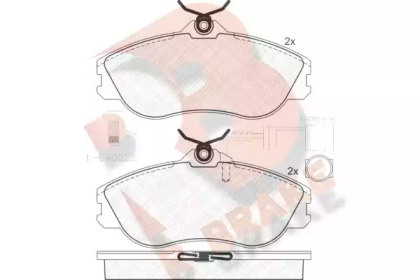 Комплект тормозных колодок (R BRAKE: RB0873-202)