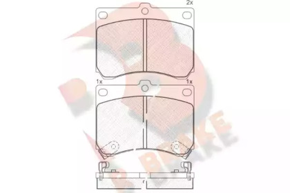 Комплект тормозных колодок (R BRAKE: RB0879)