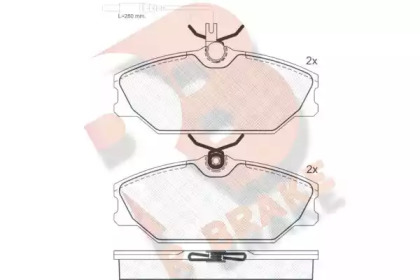 Комплект тормозных колодок (R BRAKE: RB0930)