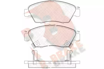 Комплект тормозных колодок (R BRAKE: RB0959)