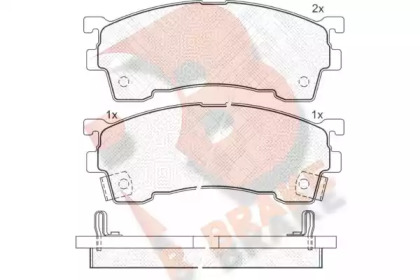 Комплект тормозных колодок (R BRAKE: RB0971-203)