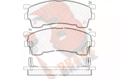 Комплект тормозных колодок (R BRAKE: RB0971-204)