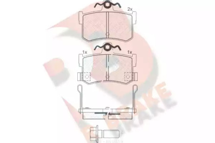 Комплект тормозных колодок (R BRAKE: RB0995-701)