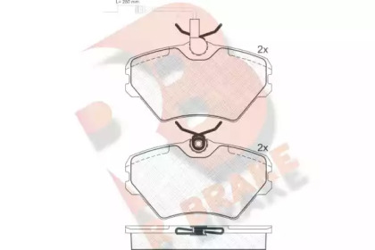 Комплект тормозных колодок (R BRAKE: RB1035)