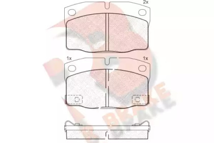 Комплект тормозных колодок (R BRAKE: RB1093)