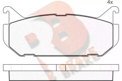 Комплект тормозных колодок (R BRAKE: RB1110)