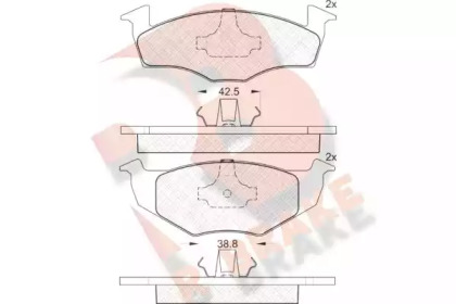 Комплект тормозных колодок (R BRAKE: RB1130)