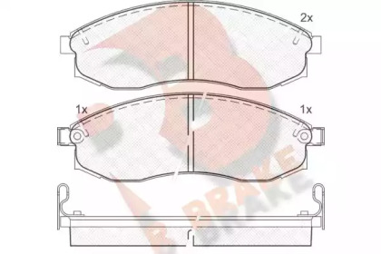 Комплект тормозных колодок (R BRAKE: RB1179)