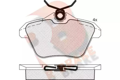 Комплект тормозных колодок (R BRAKE: RB1213)