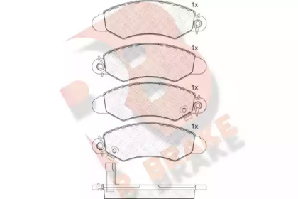 Комплект тормозных колодок (R BRAKE: RB1293)