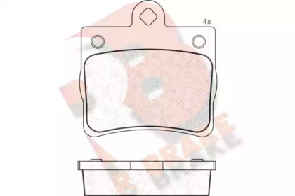 Комплект тормозных колодок (R BRAKE: RB1310)