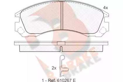 Комплект тормозных колодок (R BRAKE: RB1358)