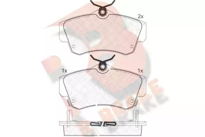 Комплект тормозных колодок (R BRAKE: RB1378)