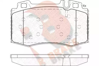 Комплект тормозных колодок (R BRAKE: RB1389)