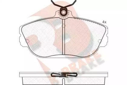 Комплект тормозных колодок (R BRAKE: RB1506)