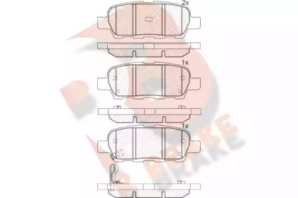 Комплект тормозных колодок (R BRAKE: RB1509)