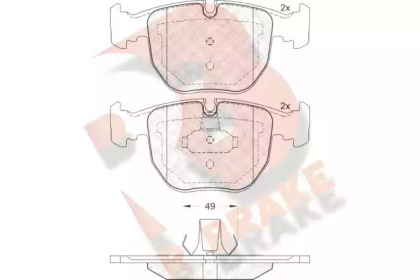 Комплект тормозных колодок (R BRAKE: RB1530)