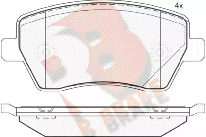 Комплект тормозных колодок (R BRAKE: RB1534)