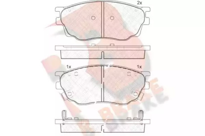 Комплект тормозных колодок (R BRAKE: RB1542)