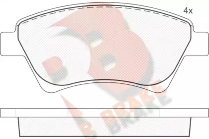 Комплект тормозных колодок (R BRAKE: RB1579)