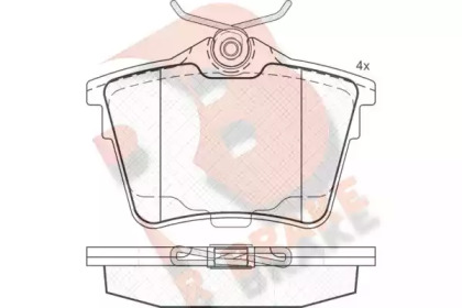Комплект тормозных колодок (R BRAKE: RB1658)