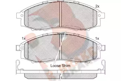 Комплект тормозных колодок (R BRAKE: RB1703)