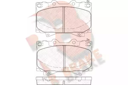 Комплект тормозных колодок (R BRAKE: RB1723)