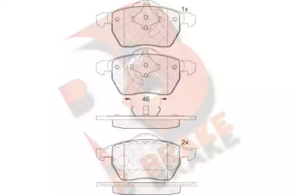 Комплект тормозных колодок (R BRAKE: RB1767)