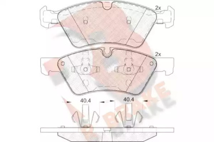 Комплект тормозных колодок (R BRAKE: RB1771)