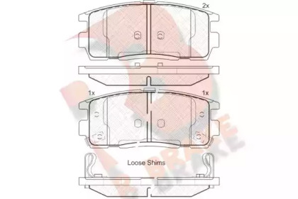 Комплект тормозных колодок (R BRAKE: RB1799)