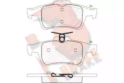 Комплект тормозных колодок (R BRAKE: RB1825)