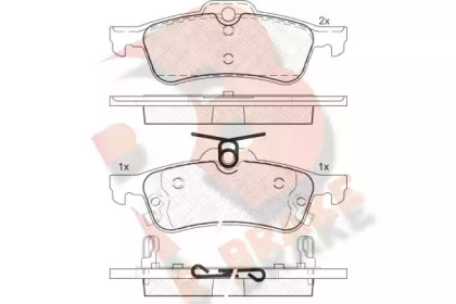 Комплект тормозных колодок (R BRAKE: RB1878)