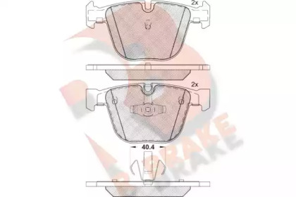 Комплект тормозных колодок (R BRAKE: RB1896)