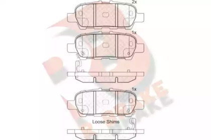 Комплект тормозных колодок (R BRAKE: RB1901-203)