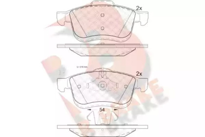 Комплект тормозных колодок (R BRAKE: RB1903)