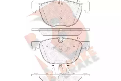 Комплект тормозных колодок (R BRAKE: RB1919)