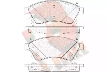 Комплект тормозных колодок (R BRAKE: RB1942)