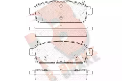 Комплект тормозных колодок (R BRAKE: RB1943)