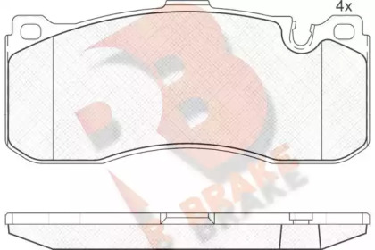 Комплект тормозных колодок (R BRAKE: RB1964)