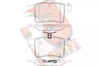 Комплект тормозных колодок (R BRAKE: RB1981)