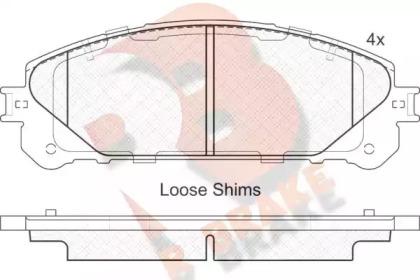 Комплект тормозных колодок (R BRAKE: RB1982)