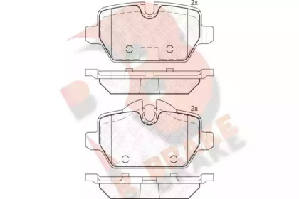 Комплект тормозных колодок (R BRAKE: RB2008)