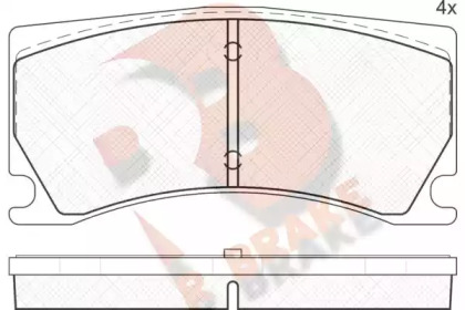 Комплект тормозных колодок (R BRAKE: RB2041)