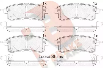 Комплект тормозных колодок (R BRAKE: RB2052)
