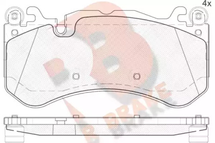 Комплект тормозных колодок (R BRAKE: RB2079)