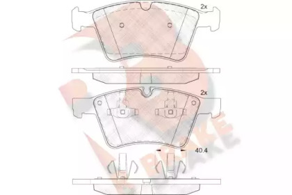 Комплект тормозных колодок (R BRAKE: RB2086)