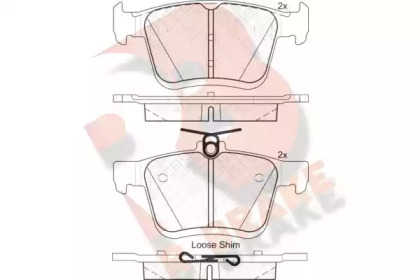 Комплект тормозных колодок (R BRAKE: RB2099)