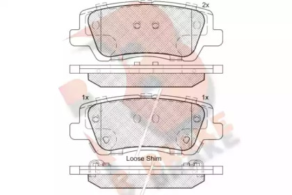 Комплект тормозных колодок (R BRAKE: RB2157)